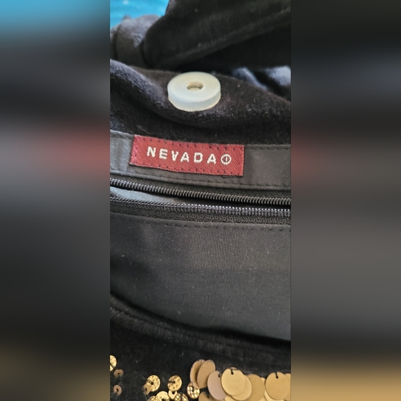 SALE 2 FOR $25 NEVADA velour sequin bag - Picture 3 of 5